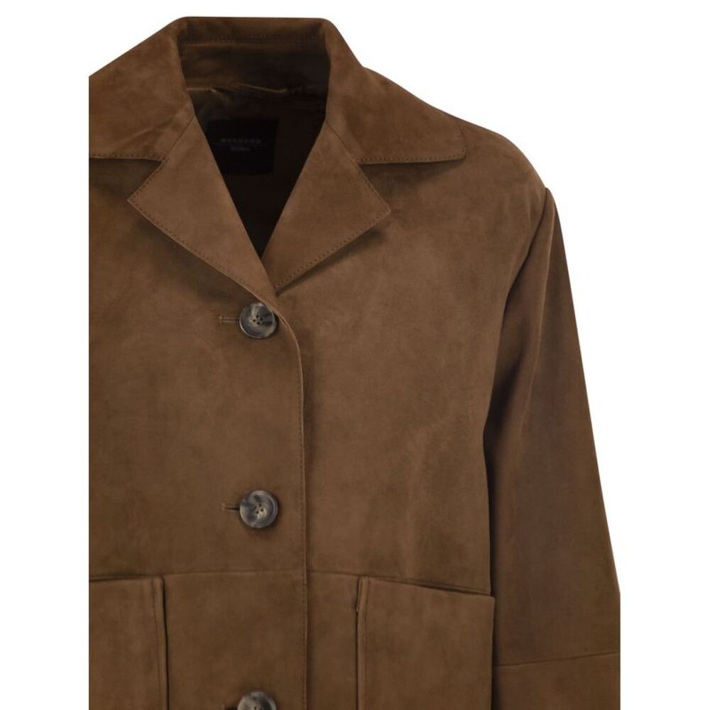 Weekend Maxmara Women Wkdpalchi - Suede Crop Jacket - Picture 4 of 4